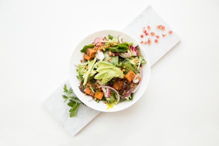 Chickpea and vegetable bowl